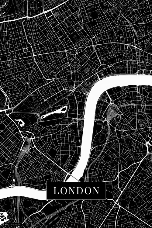 Map London black