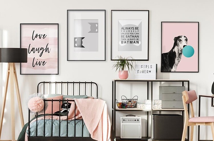 Artistic Illustration Love Laught Quote Pink Ukposters Co Uk