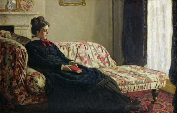Fine Art Print Meditation, or Madame Monet on the Sofa, c.1871