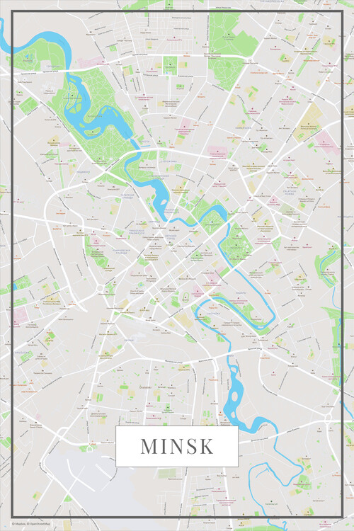 Map Minsk color
