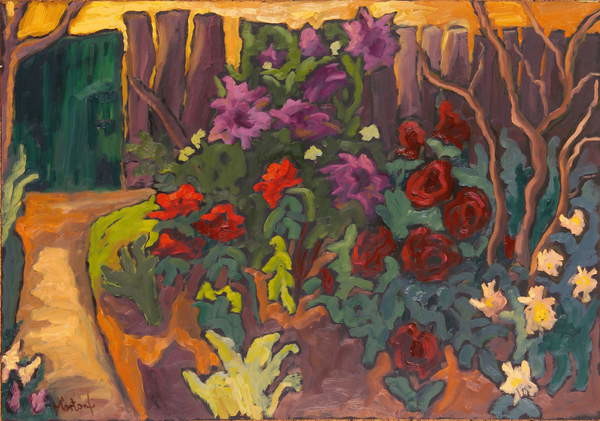 Canvas Print Mum's Garden, 2003