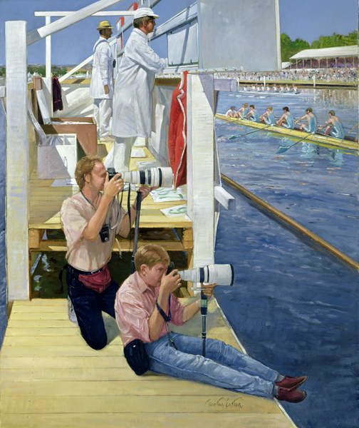 Canvas Print Passing the Scoreboard, Henley