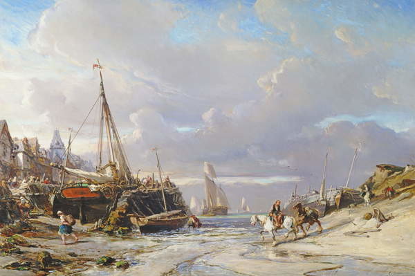 Canvas Print Port en Bretagne, 1861