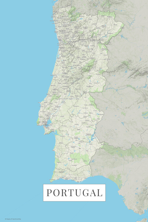 Map Portugal color