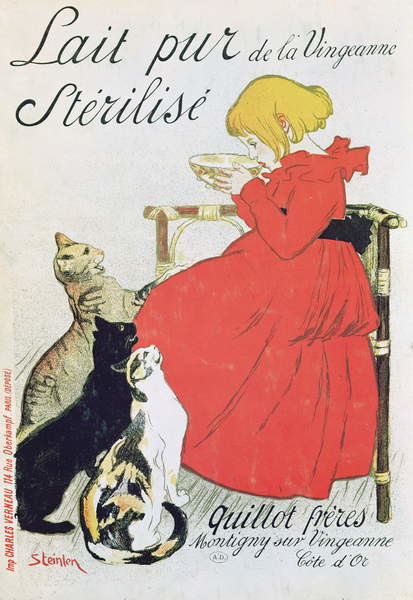 Fine Art Print Poster advertising 'Pure Sterilised Milk