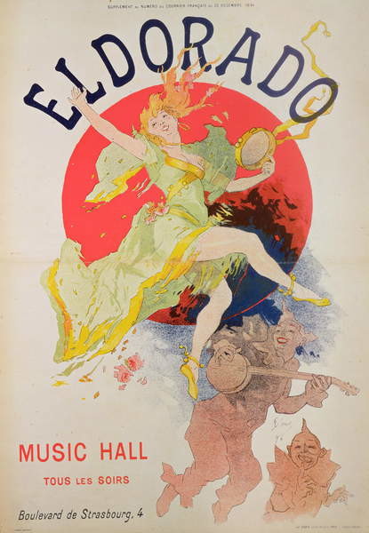 Fine Art Print Poster for El Dorado by Jules Cheret