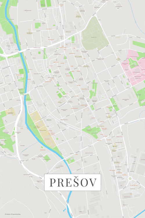 Map Presov color