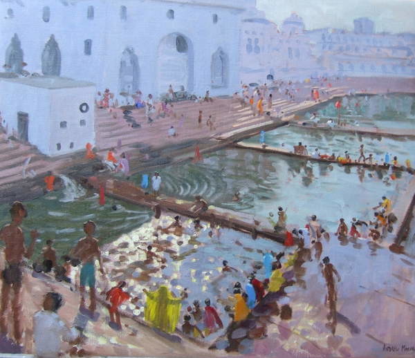 Canvas Print Pushkar ghats, Rajasthan