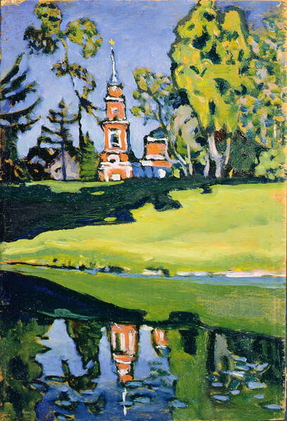 Fine Art Print Red Church, 1900