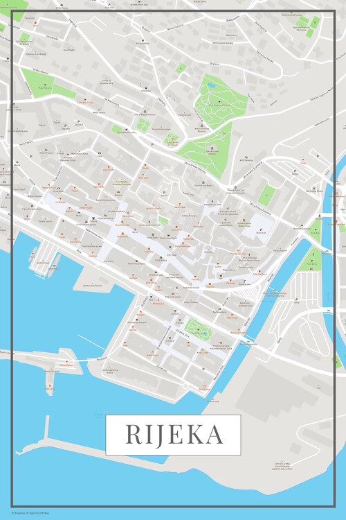 Map Rijeka color