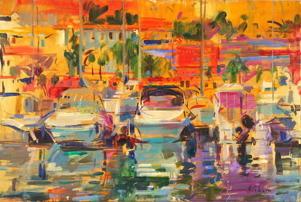 Fine Art Print Riviera Harbour Sun