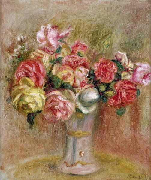 Fine Art Print Roses in a Sevres vase