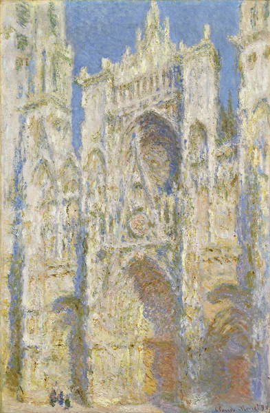 Canvas Print Rouen Cathedral, West Facade, Sunlight, 1894