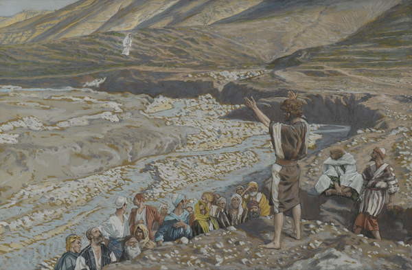 Fine Art Print Saint John the Baptist sees Jesus from Afar