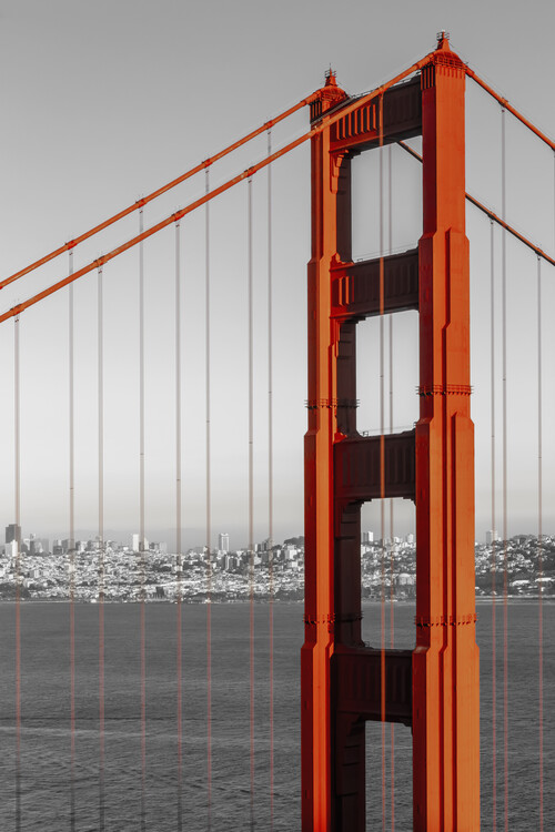 Art Photography SAN FRANCISCO Golden Gate Bridge | colorkey