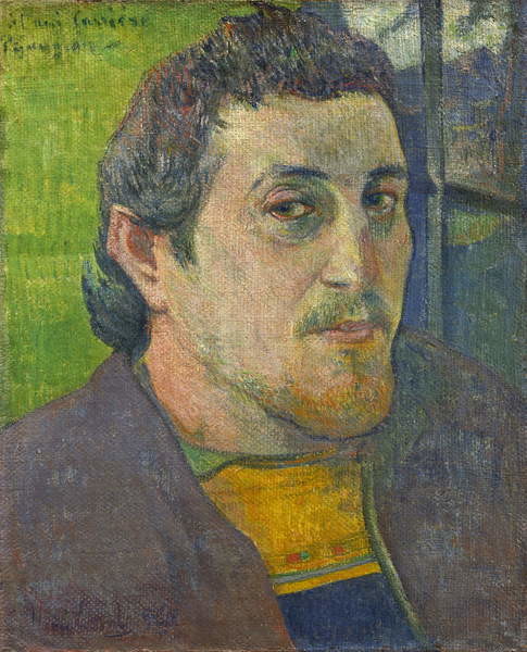 Canvas Print Self Portrait dedicated to Carriere, 1888-1889