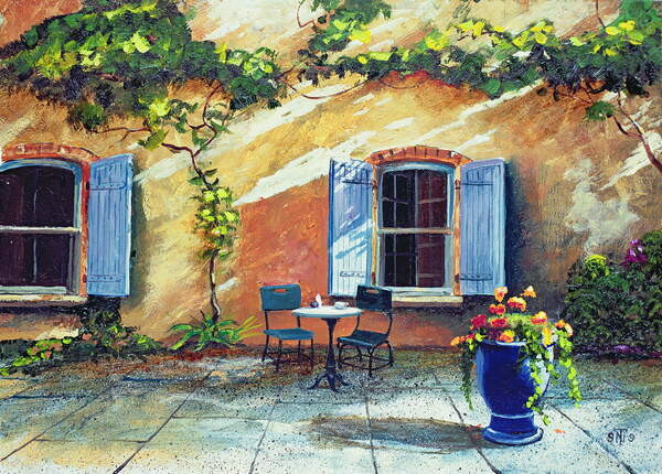 Fine Art Print Shuttered Windows, Provence, France, 1999