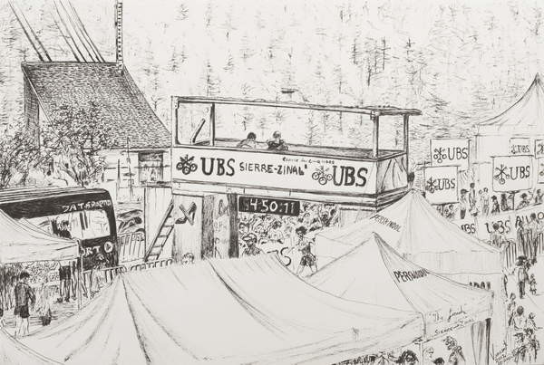 Wallpaper Mural Sierre to Zinal Mountain Race, The Finish 2012.