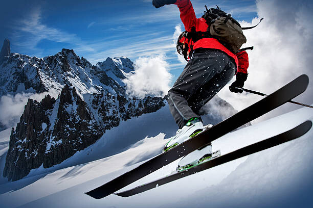 Arte Fotográfica Skier in the Mont Blanc region