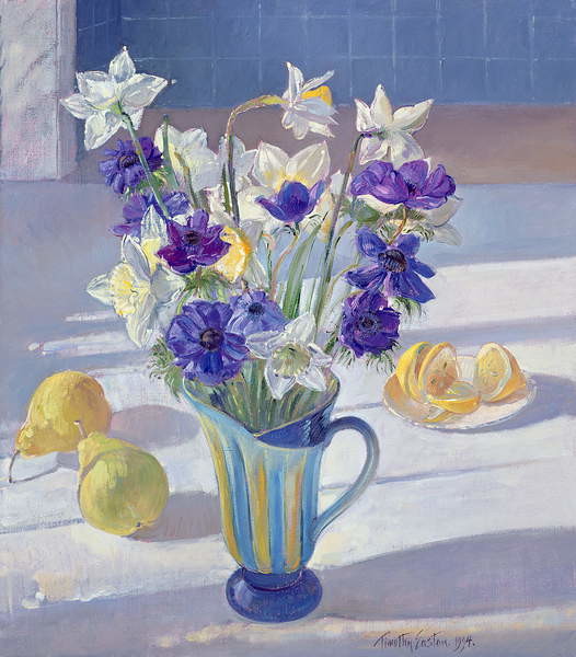 Fine Art Print Spring Flowers and Lemons, 1994