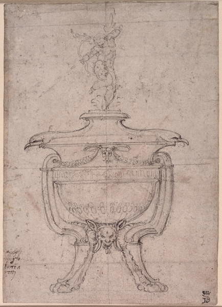 Canvas Print Study of a decorative urn