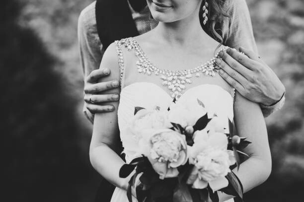 Art Photography Stylish happy bride, woman with crown