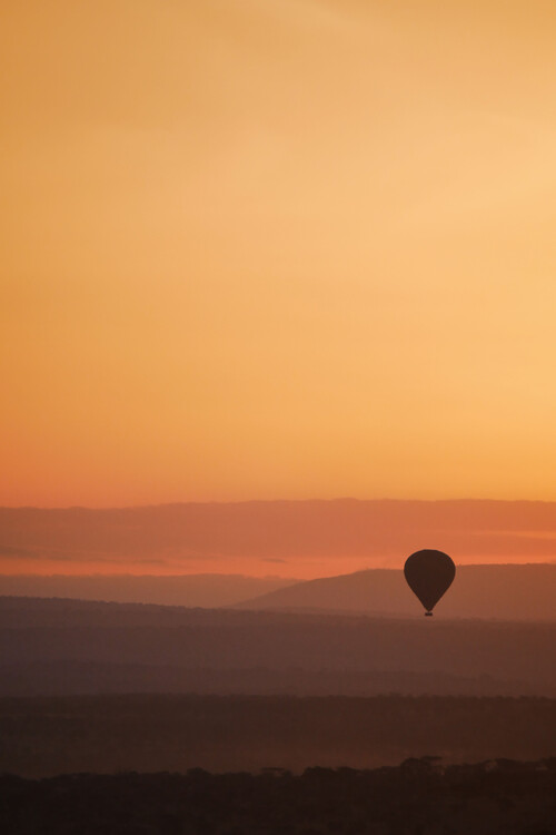 Taide valokuvaus Sunset balloon ride