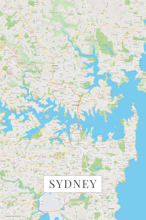 Map Sydney color