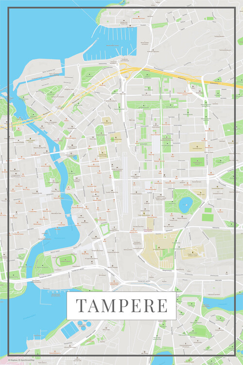 Map Tampere color
