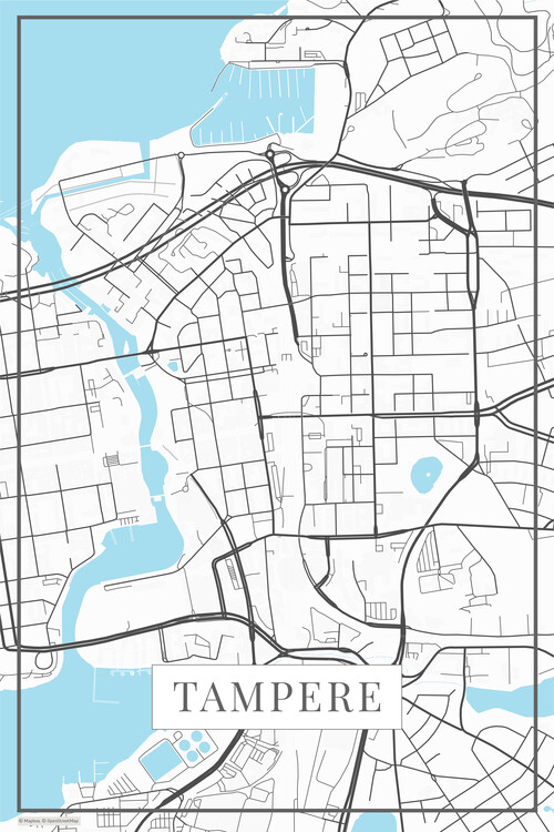 Map Tampere white