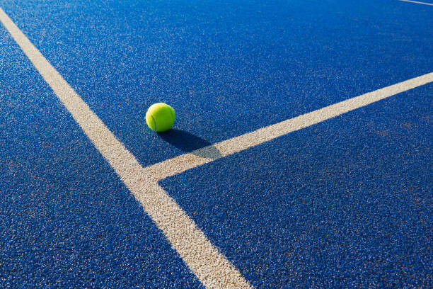 Art Photography Tennis  ball and service line