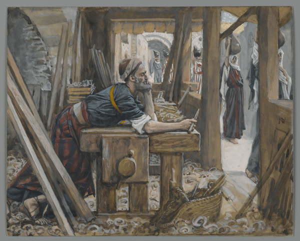 Canvas Print The Anxiety of Saint Joseph
