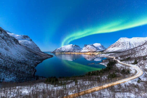 Art Photography The aurora borealis lights up in