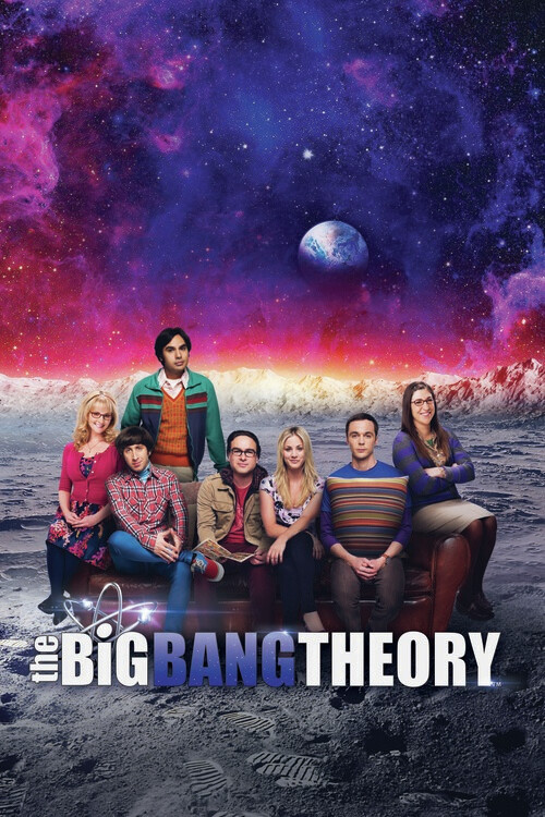 Art Poster The Big Bang Theory - On the Moon