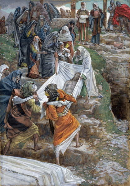 Fine Art Print The Body of Jesus Carried to the Anointing Stone