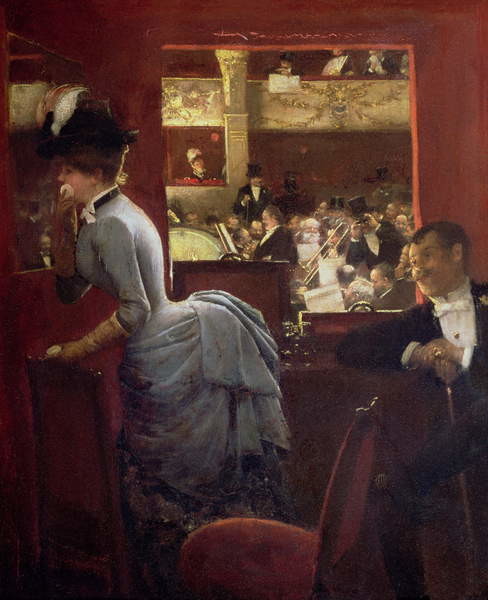 Canvas Print The Box by the Stalls, c.1883