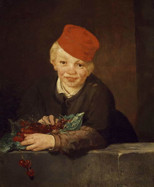 Canvas Print The Boy with the Cherries, 1859