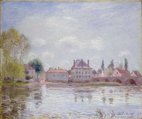 Canvas Print The Bridge at Moret-sur-Loing, 1890