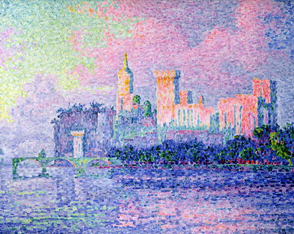 Canvas Print The Chateau des Papes, Avignon, 1900