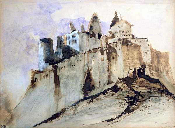 Fine Art Print The Chateau of Vianden, 1871