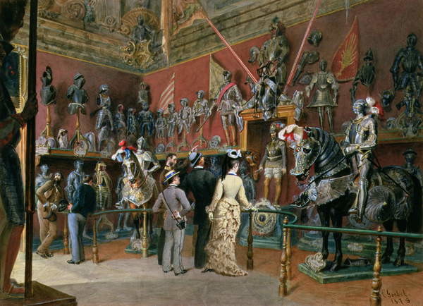 Fine Art Print The first Armoury Room of the Ambraser