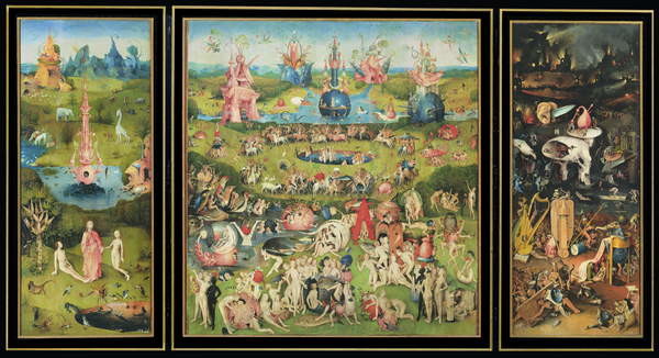 Garden Of Earthly Delights 1490 1500, Garden Of Earthly Delights Framed Print