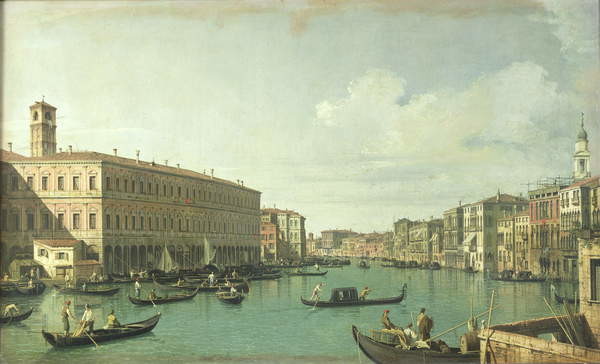 Canvas Print The Grand Canal from the Rialto Bridge