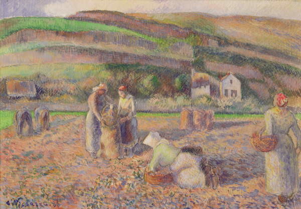 Canvas Print The Potato Harvest, 1886
