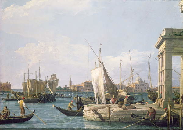Fine Art Print The Punta della Dogana, 1730