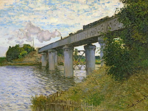 Fine Art Print The Railway Bridge at Argenteuil, 1874