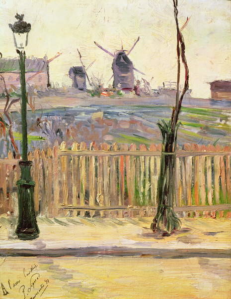 Canvas Print The Windmills at Montmartre, 1884