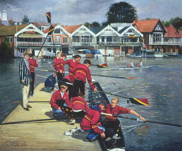 Fine Art Print Towards the Boathouses, Henley, 1997