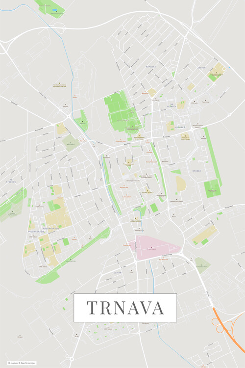Map Trnava color