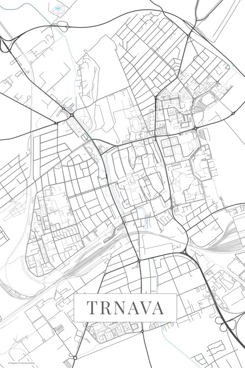 Map Trnava white